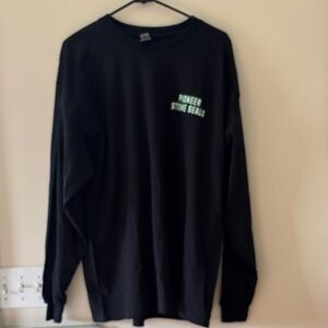 Pioneer Stone Seals Black Long Sleeve Tee Hot Black Sticky” Funny Men’s Size XL